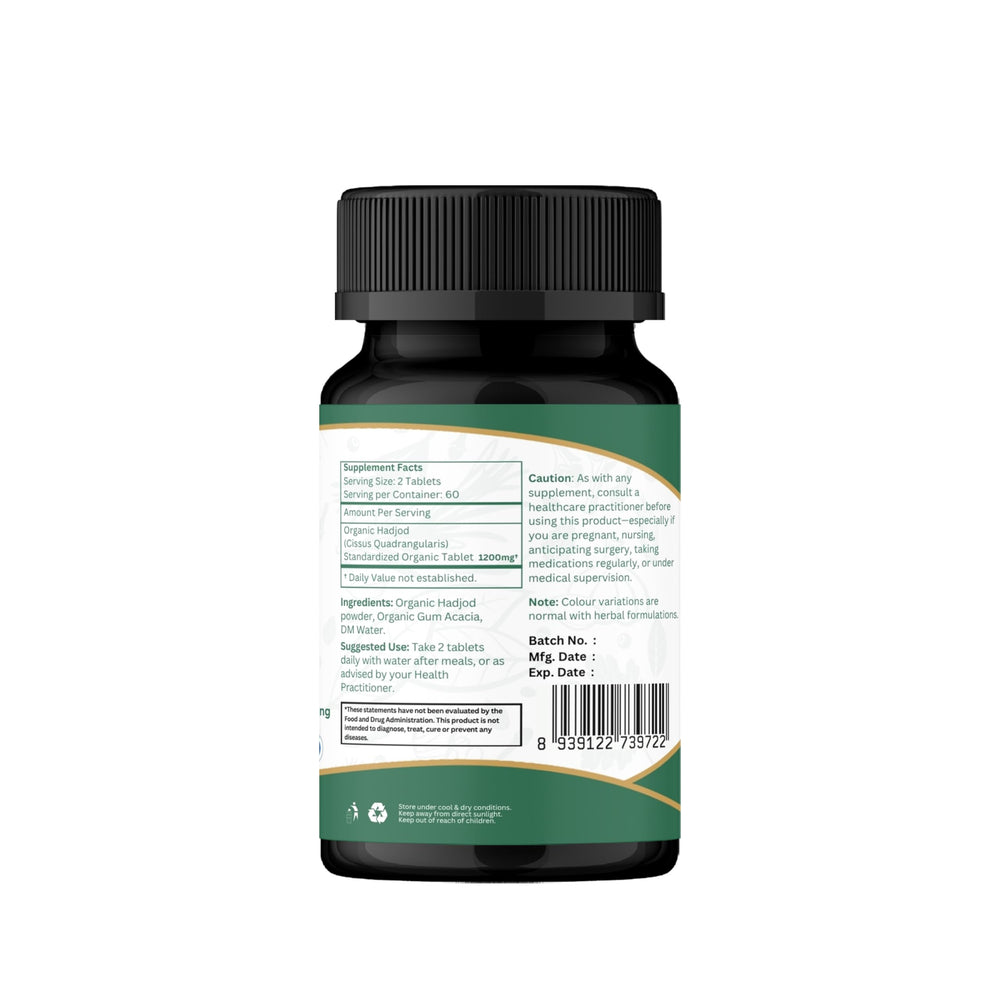 Organic Spree Hadjod bottle on shelf conveying everyday supplement convenience.