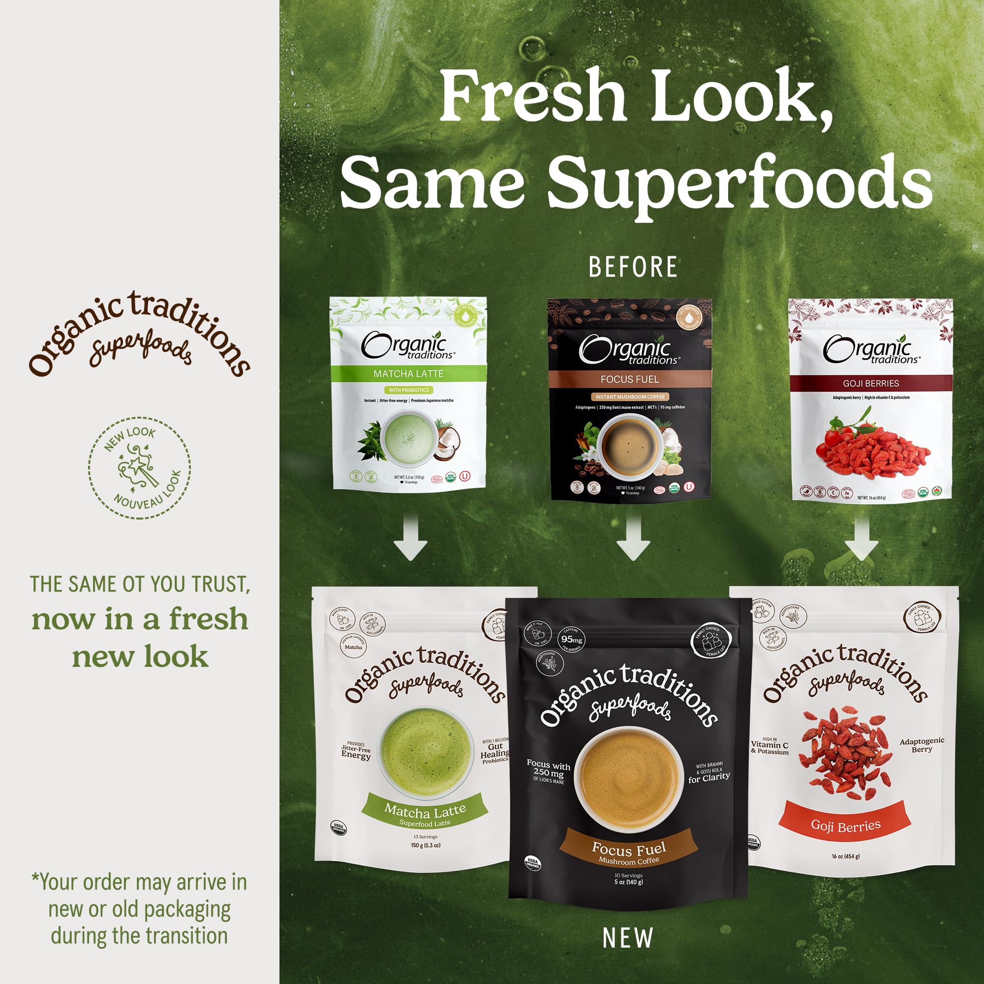 Organic Traditions Amla powder scoop for precise measuring in recipes.
