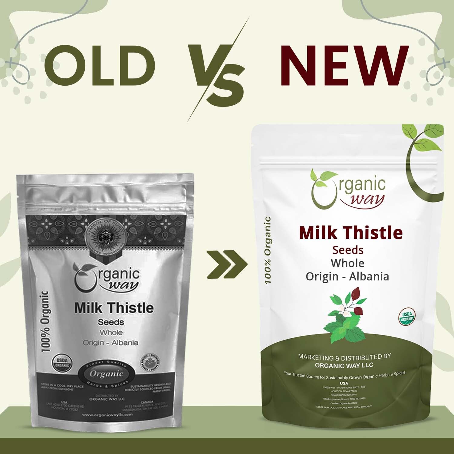 Ground-tea idea: Organic Way Milk Thistle Seeds ready to grind for flavorful brews.