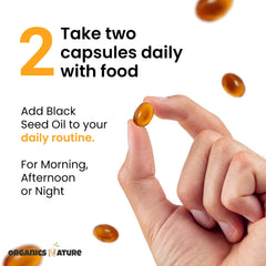 Organics Nature capsules pour shot demonstrates quick-release design for easy daily use