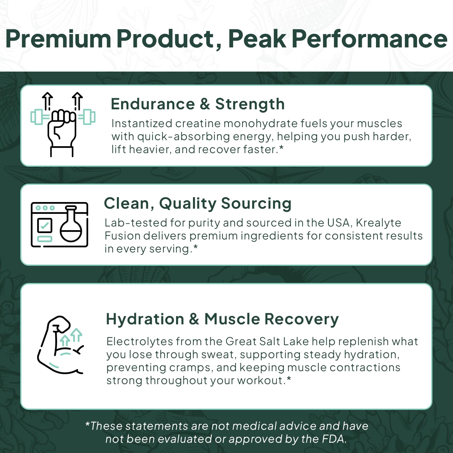 Organics Ocean Krealyte Fusion electrolytes blend supports mineral replenishment after workouts