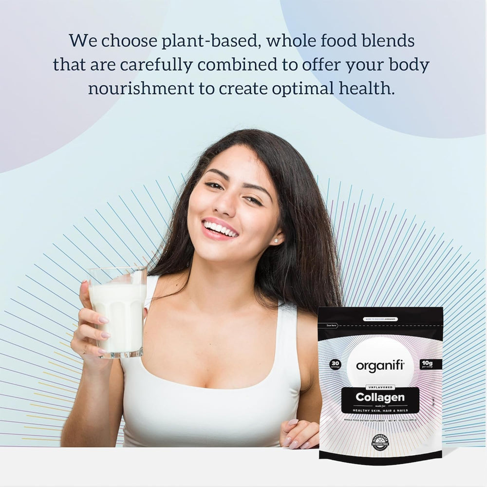 Organifi Collagen Powder research insight graph hints possible benefits.