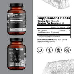 Close-up of Organifi magnesium capsules highlighting easy-to-digest formula.