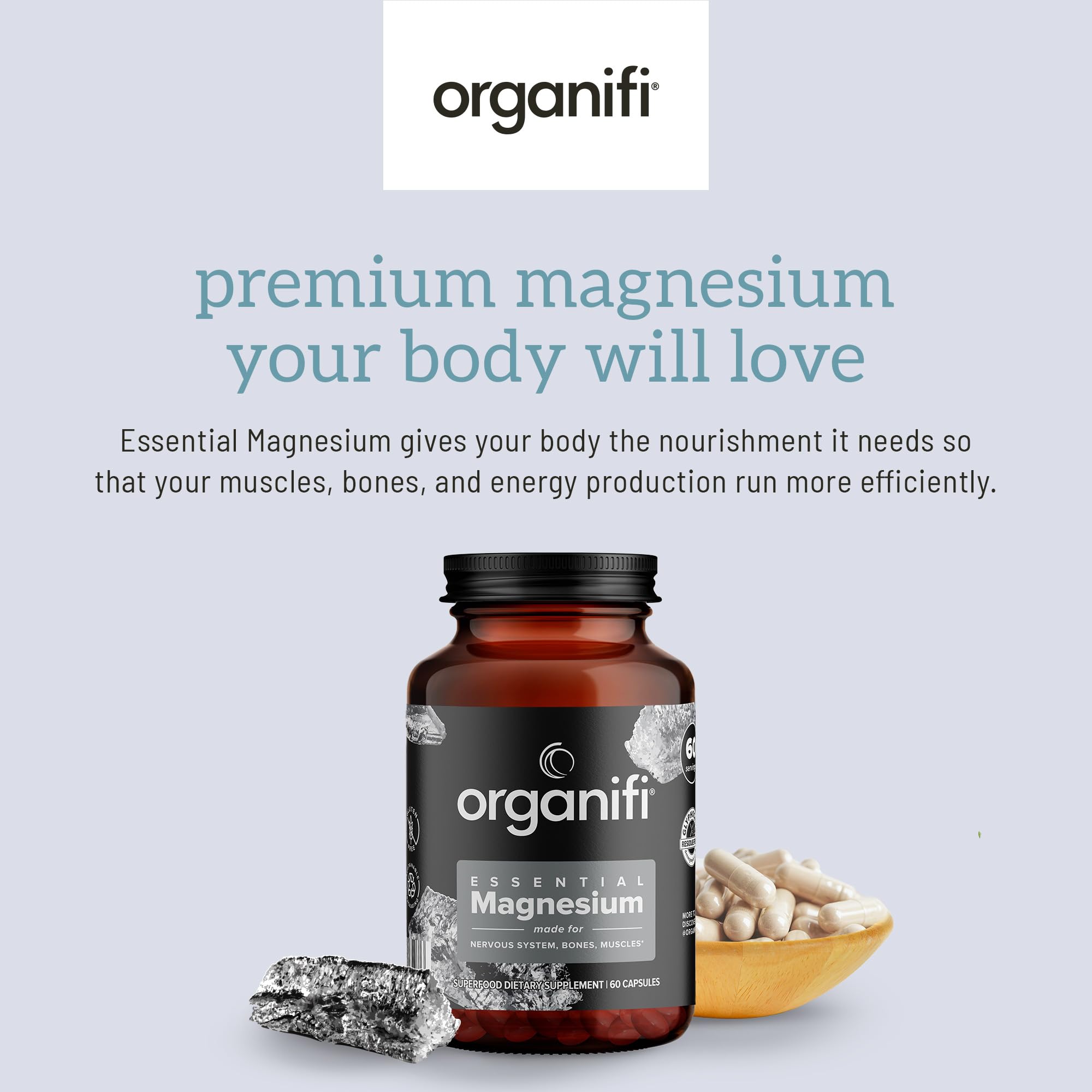 Hands holding the Organifi bottle to illustrate daily supplement routine.