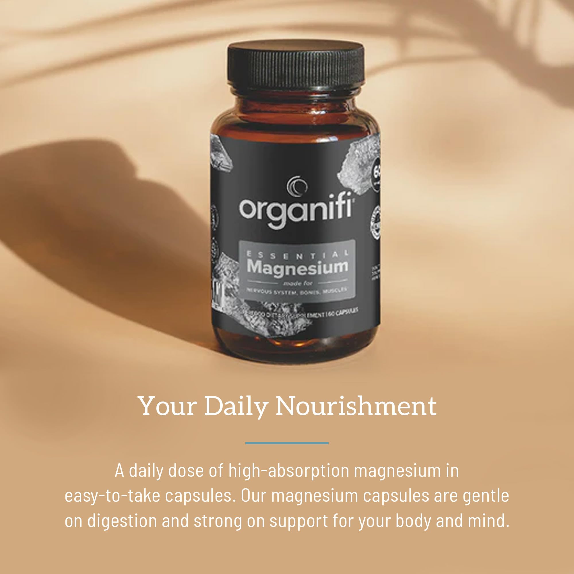 Morning desk setup with Organifi magnesium for sustained energy.