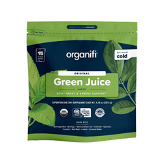 Organifi GO Packs green juice travel pack for on-the-go nutrition.