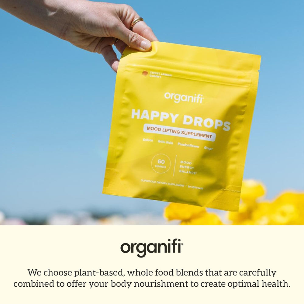 Organifi Happy Drops daily-use ritual setup for easy daily routines.