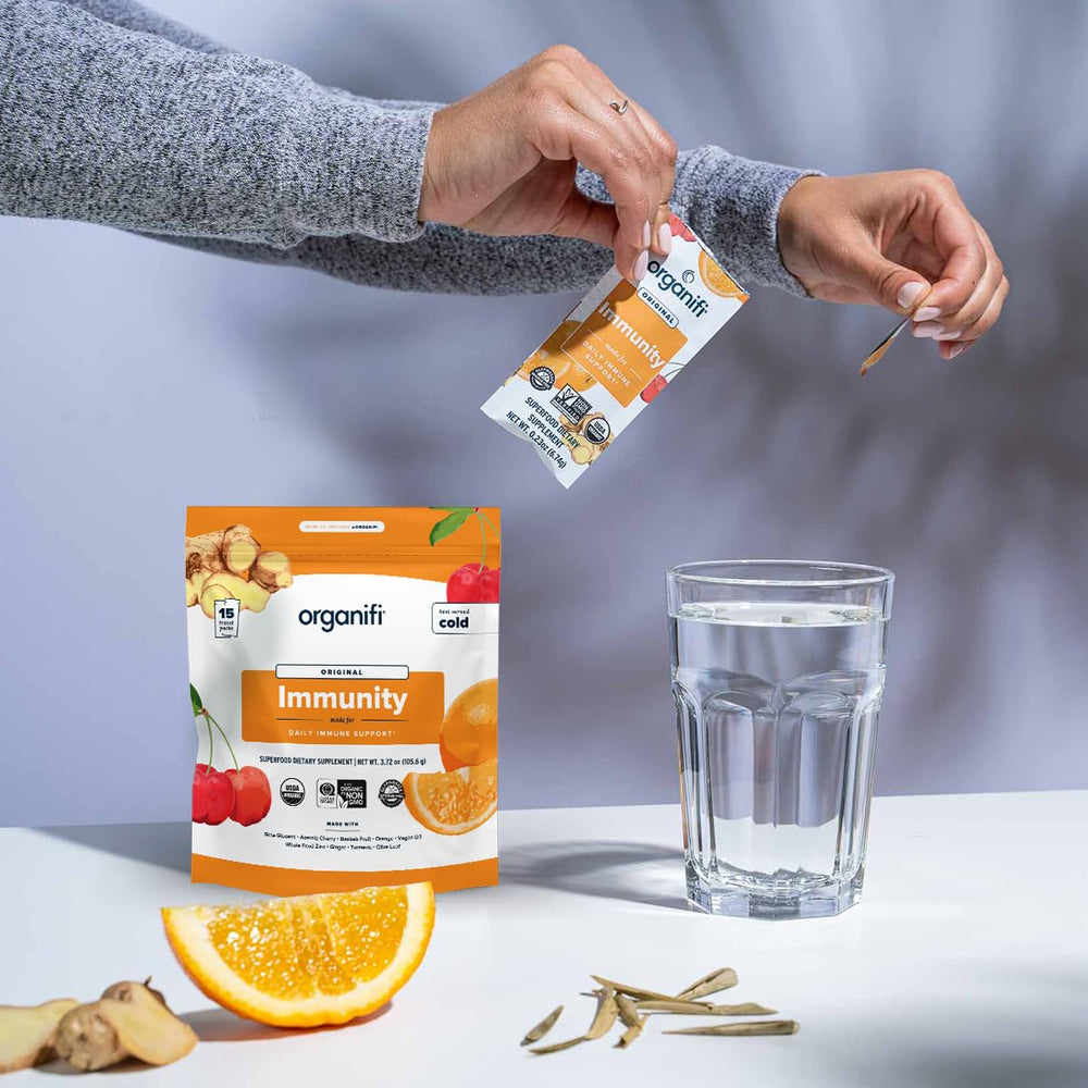 Organifi Immunity daily ritual setup in morning routine
