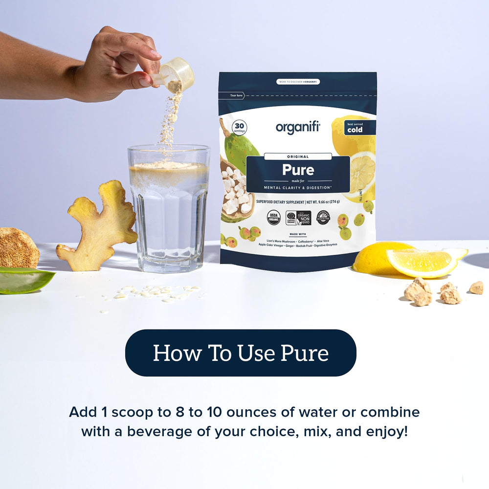 Organifi Pure fits into a morning routine for clearer focus.