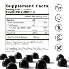 Close-up of Organifi Shilajit Gummies texture highlights premium quality