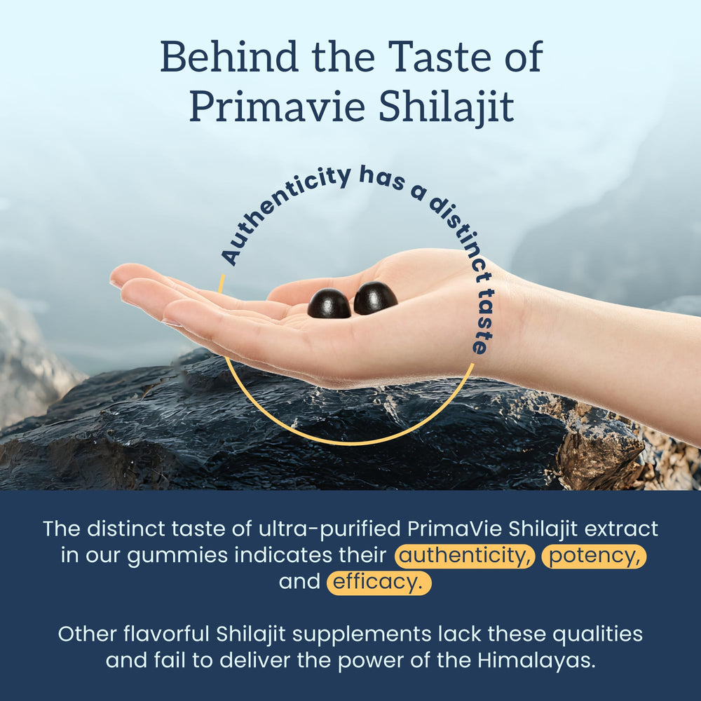 Packaging mockup of Organifi Shilajit Gummies conveys trusted branding