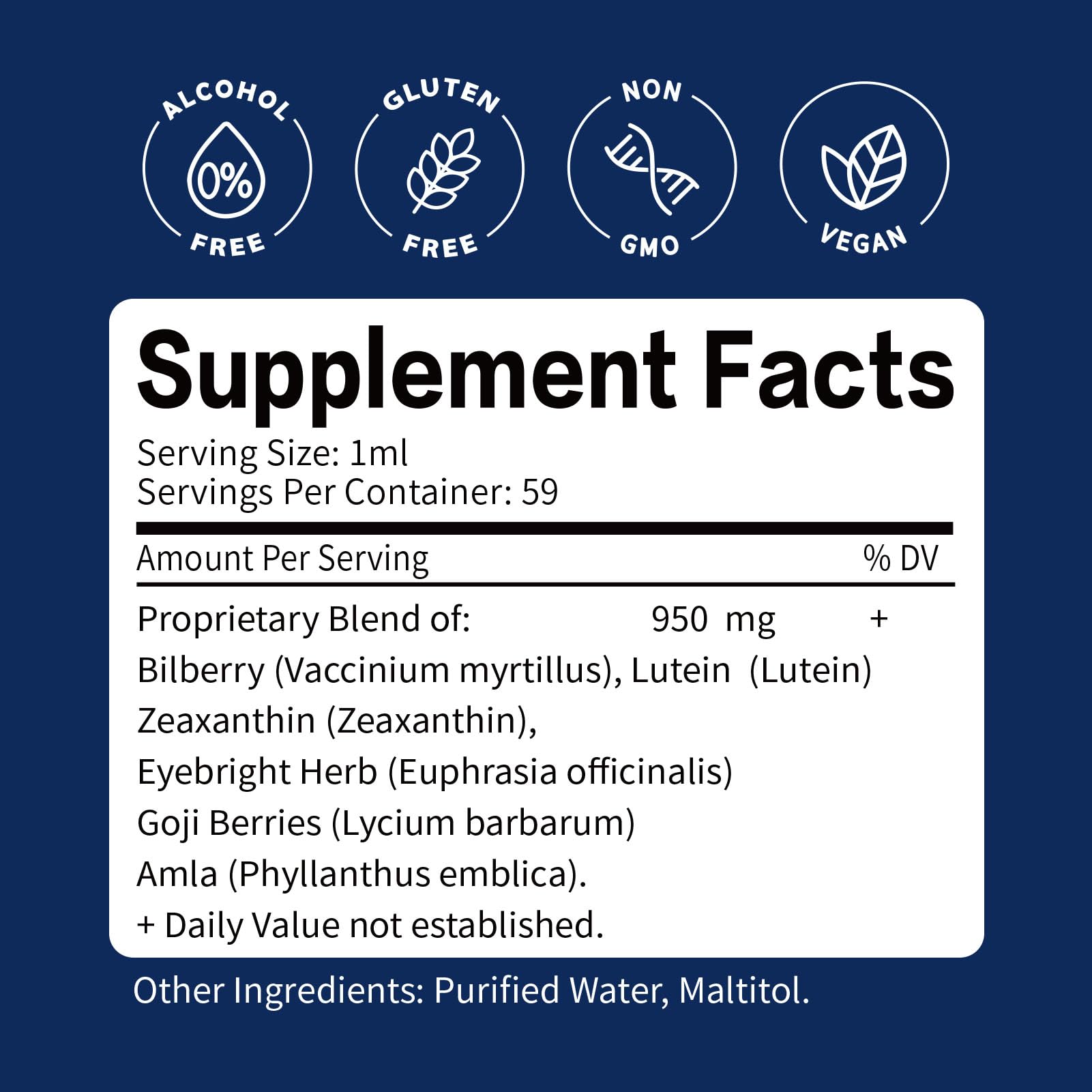 ORGANIHERBENCE Bilberry Drops daily routine usage shot