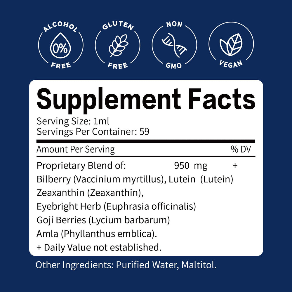 ORGANIHERBENCE Bilberry Drops daily routine usage shot