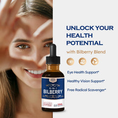 ORGANIHERBENCE Bilberry Drops dropper for precise daily dosing