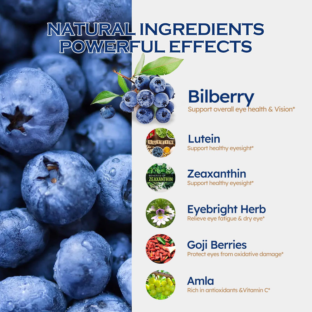ORGANIHERBENCE Bilberry Drops liquid with fast absorption for easy use
