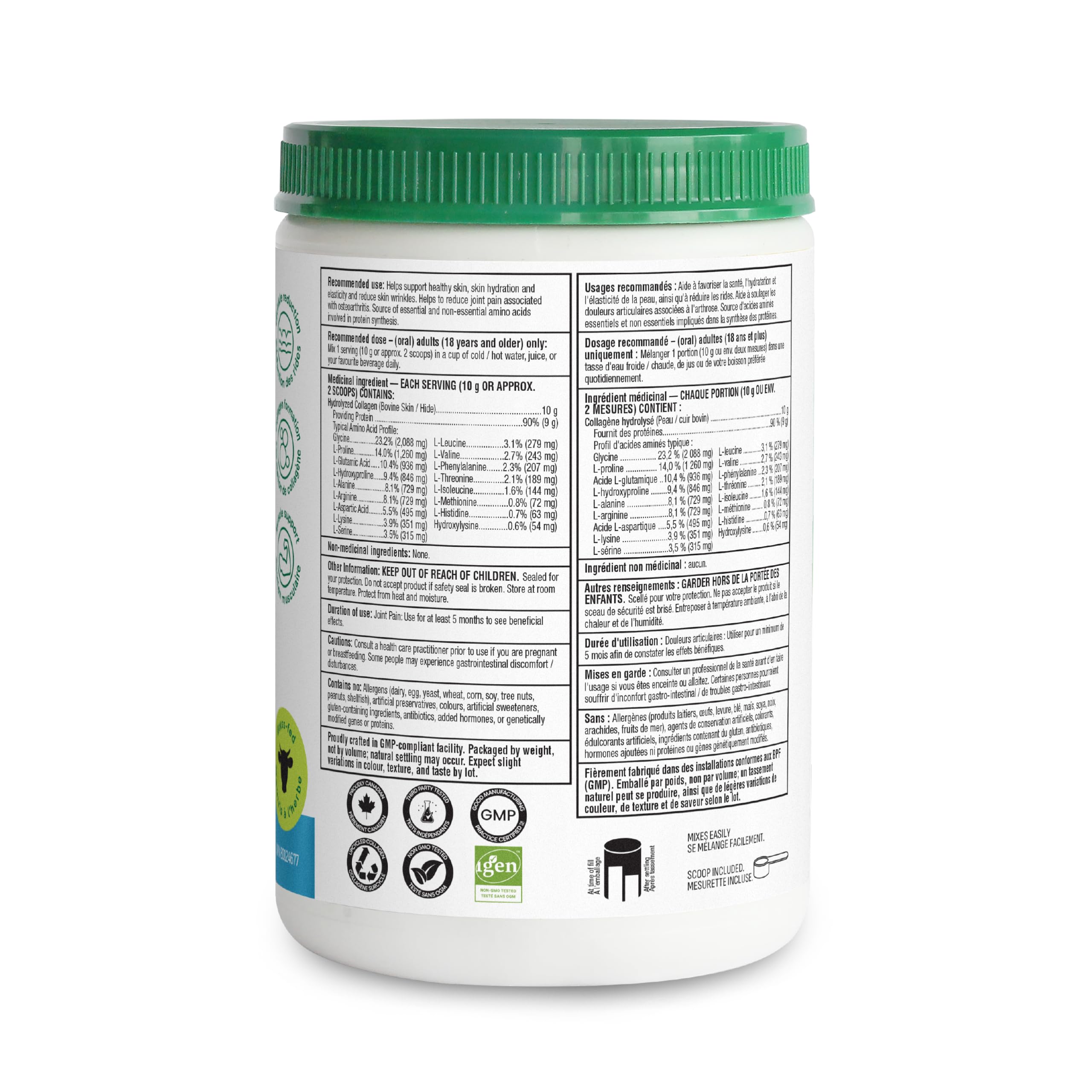Organika Collagen Enhanced hair and nails emphasis on packaging.