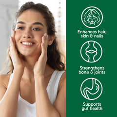 Organika Collagen Enhanced pour into glass for easy daily use.