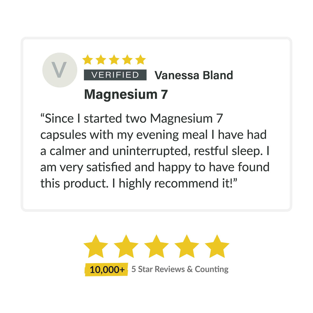Organixx Magnesium 7 glycinate detail showing gentle absorption.