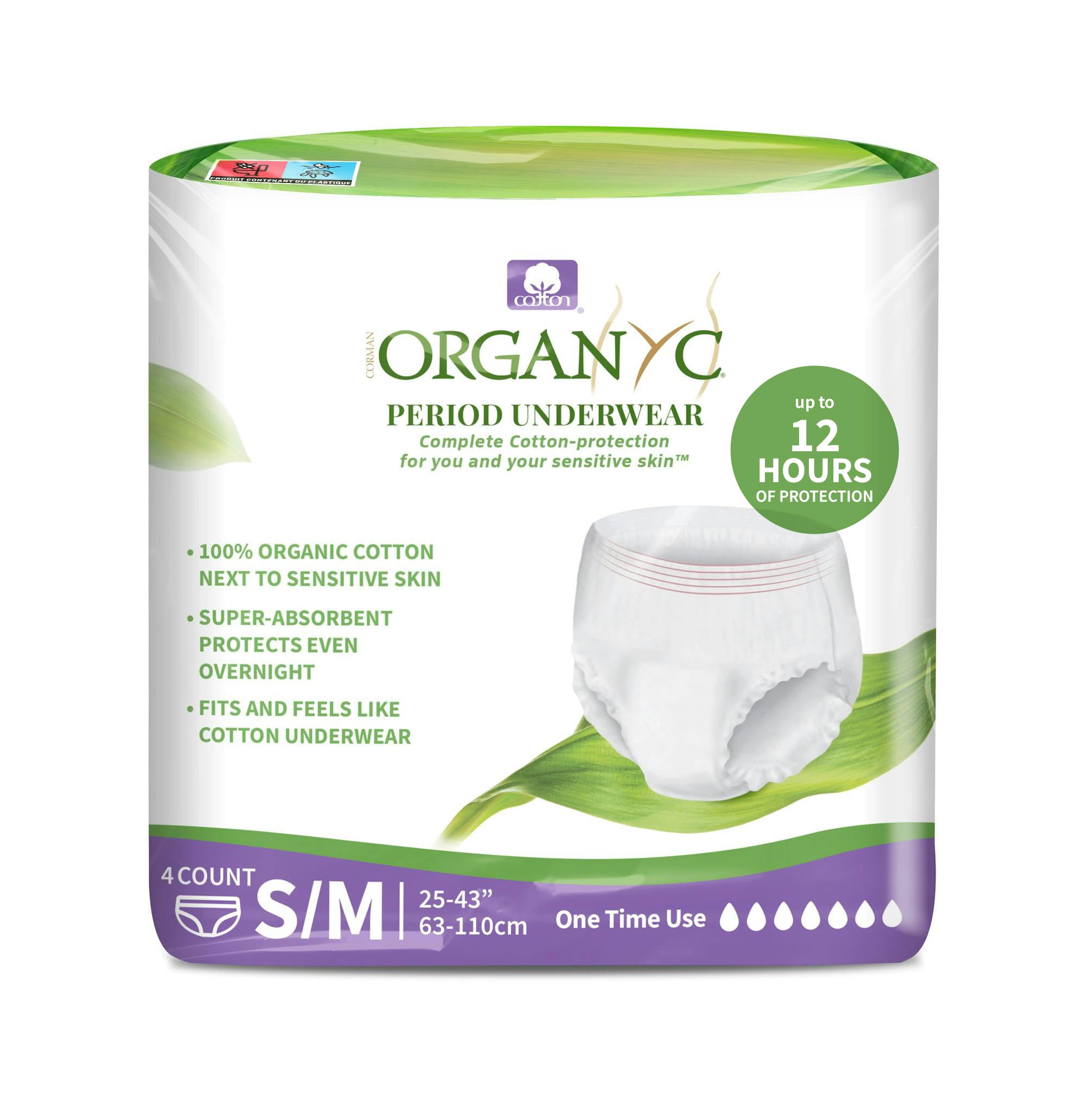 Organyc ropa interior desechable de algodón orgánico para piel sensible y comodidad diaria.
