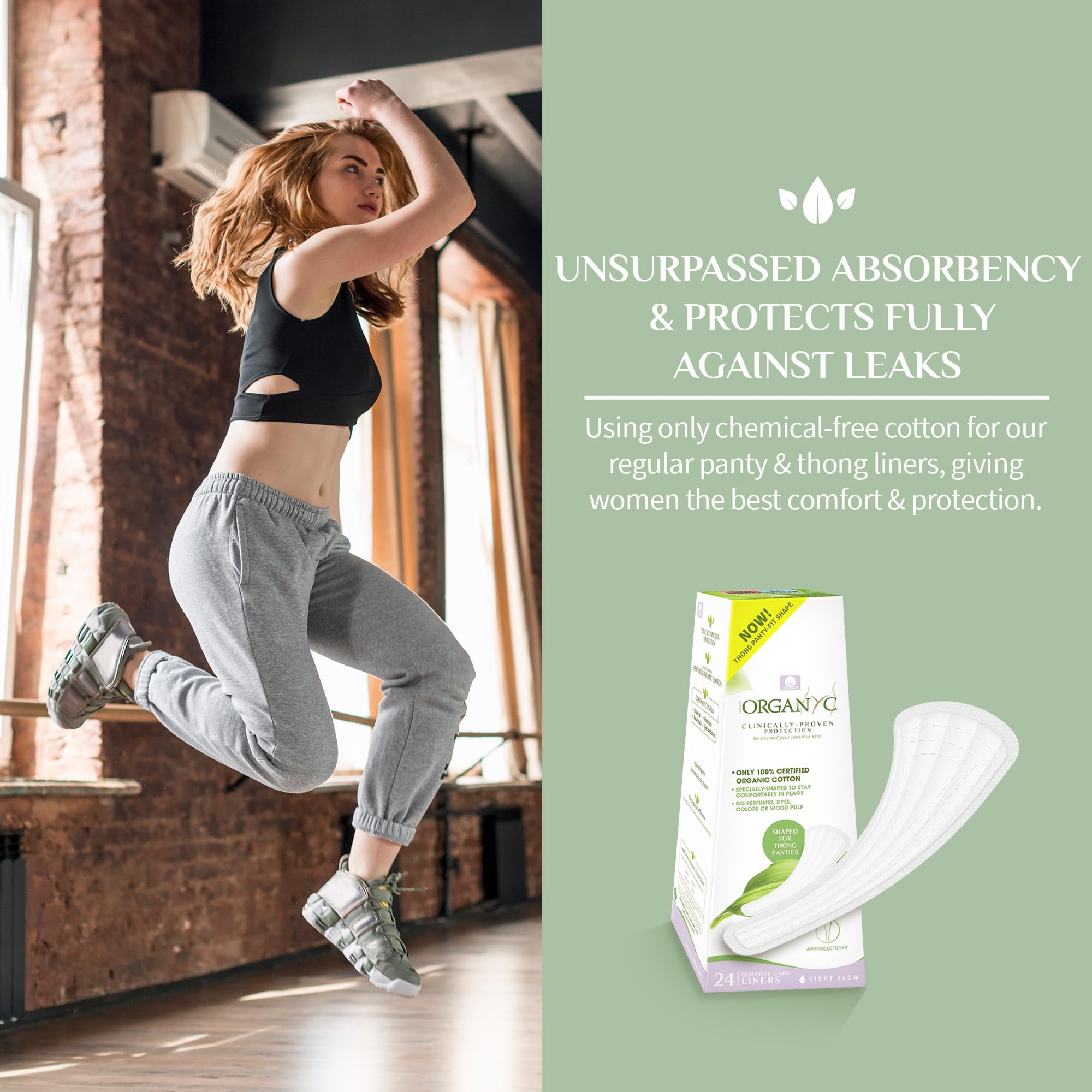 Organyc gentle-on-skin materials suitable for sensitive skin.