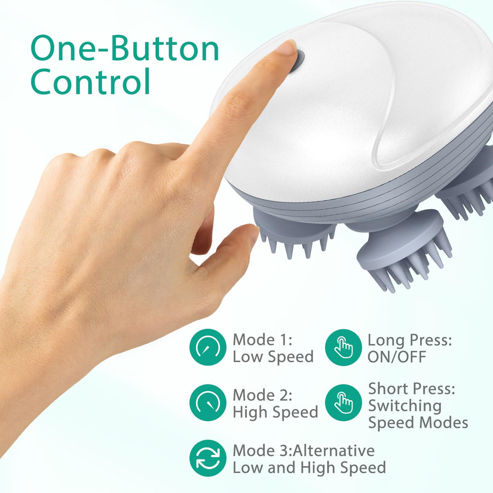 ORIA portable palm sized massager easy to hold during grooming