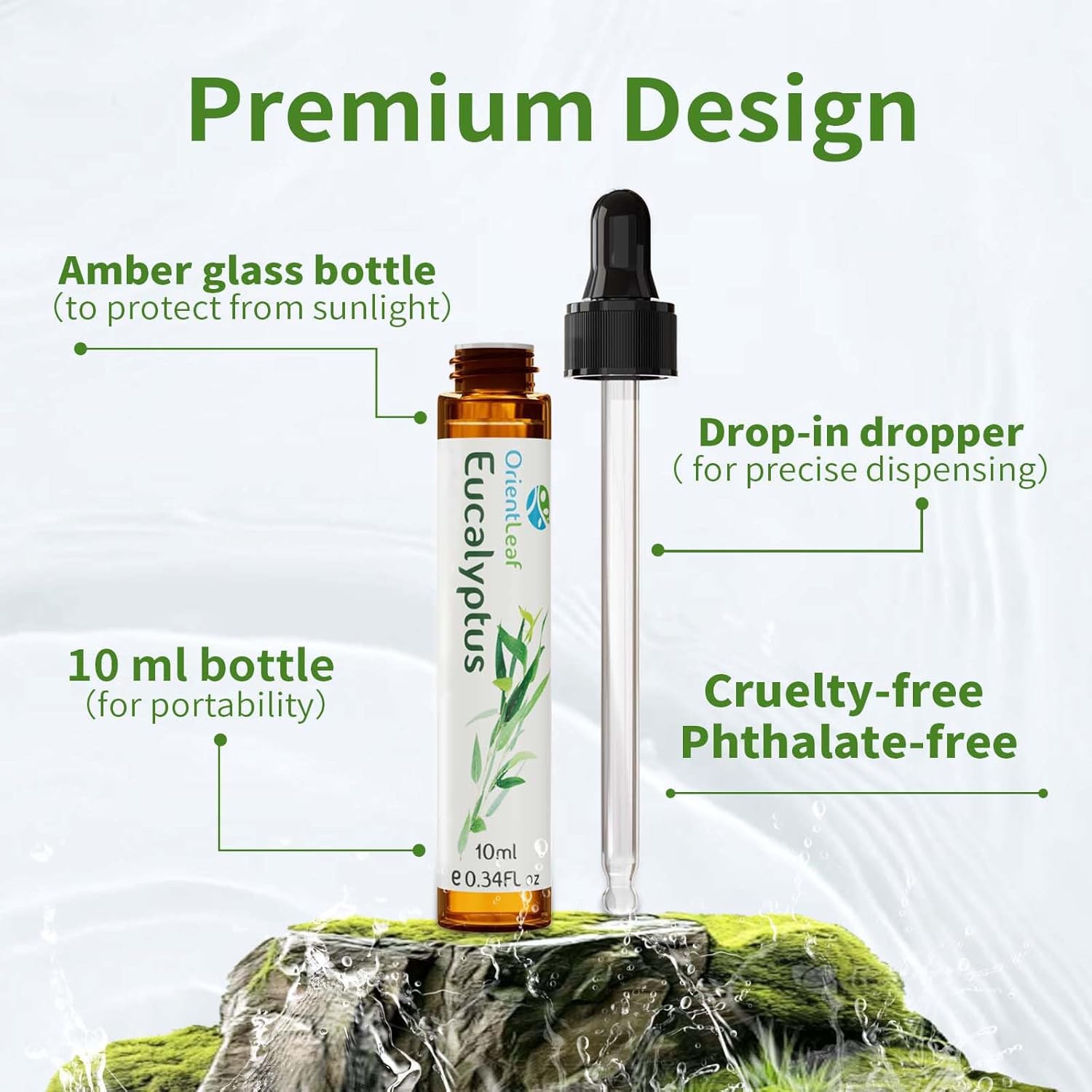ORIENTLEAF Tea Tree oil bottle 6x10ml for versatile DIY uses.