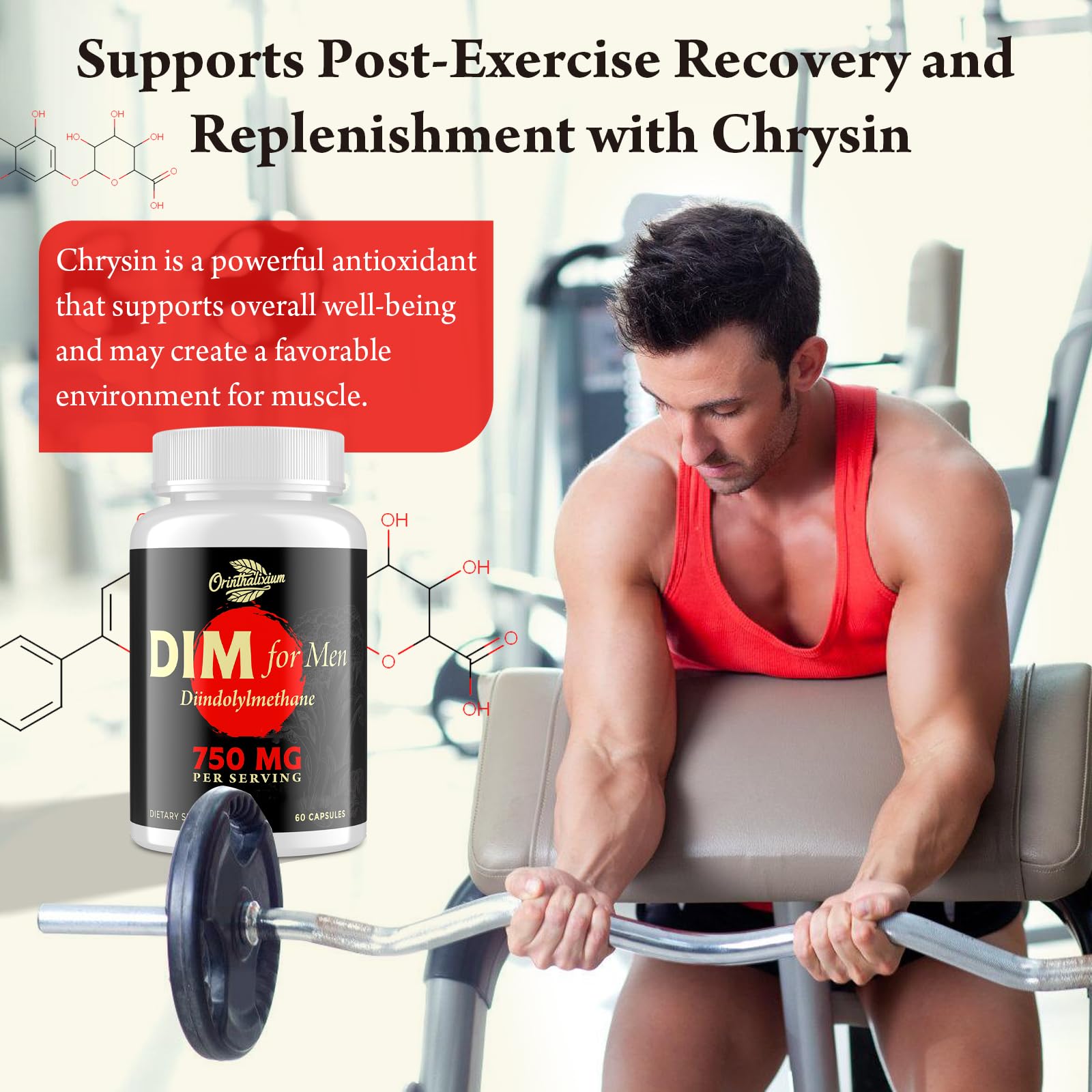 Orinthalixium DIM for Men capsules in a daily routine context on a table.