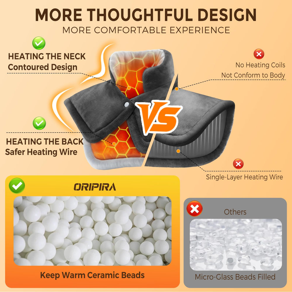 Oripira soft flannel cover adds plush comfort during warmth sessions