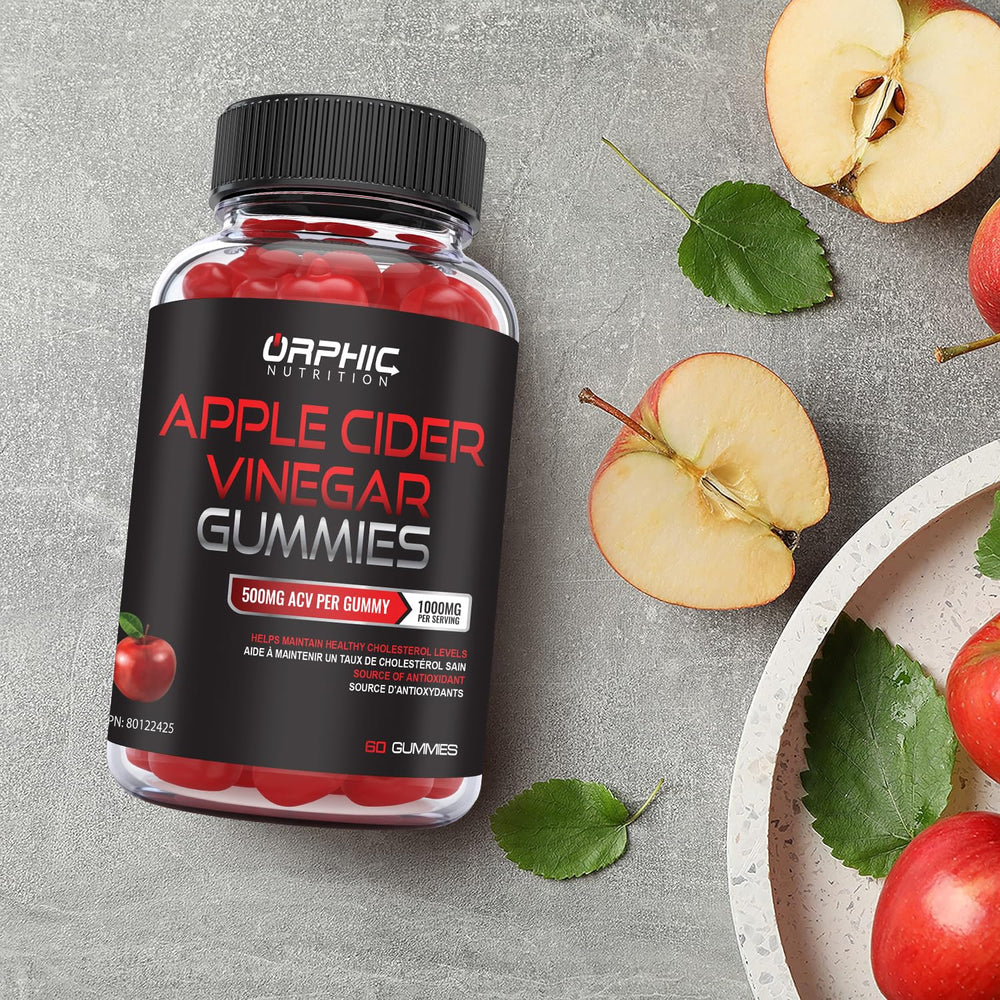 ORPHIC NUTRITION ACV gummies dissolving in water for refreshing intake