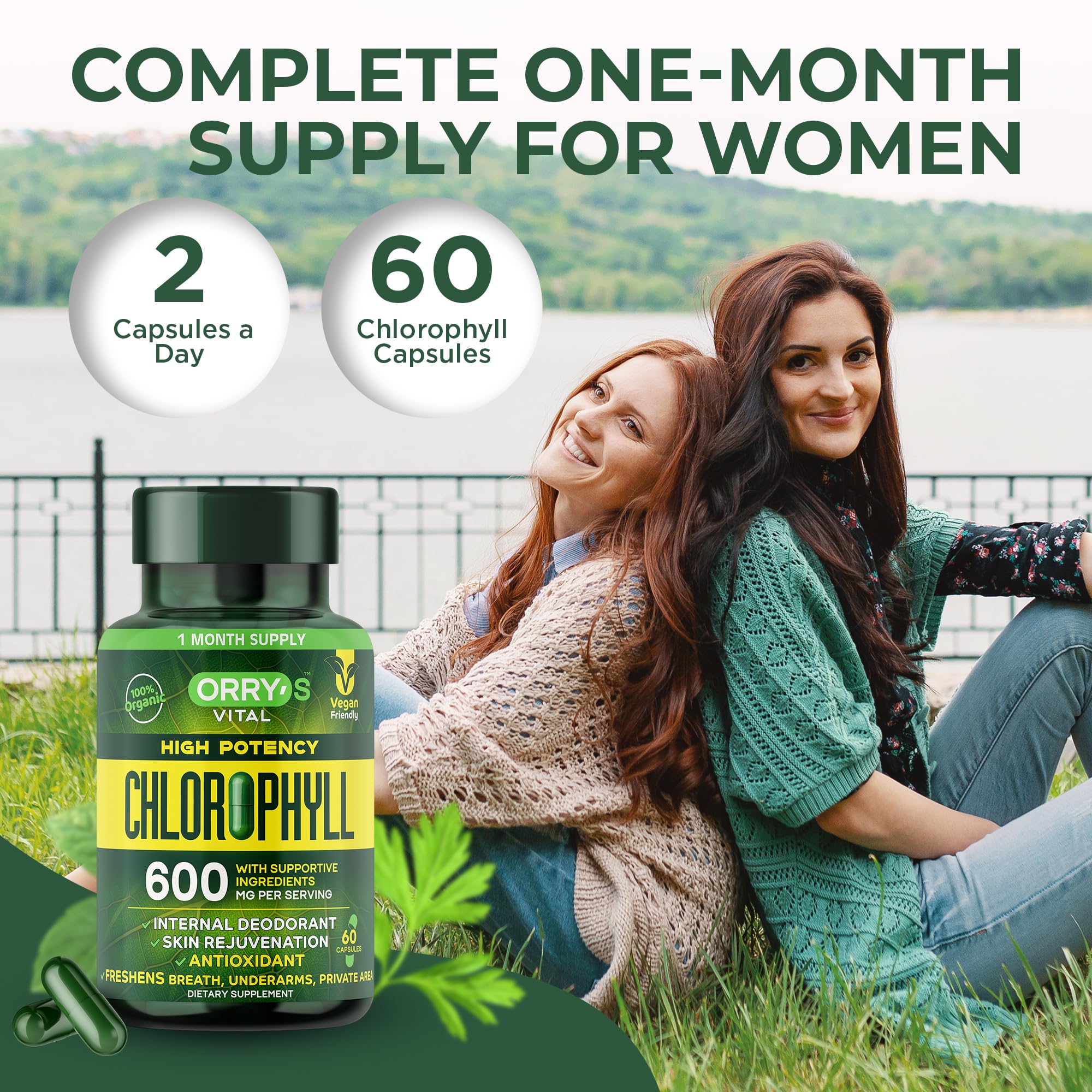 Orry's Vital chlorophyll daily use scene depicts an easy morning routine.