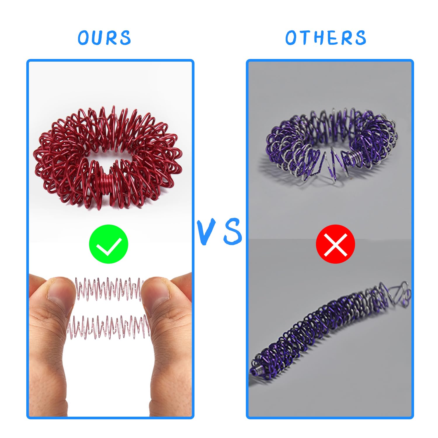 Ortarco easy-use anxiety rings for quick finger massage