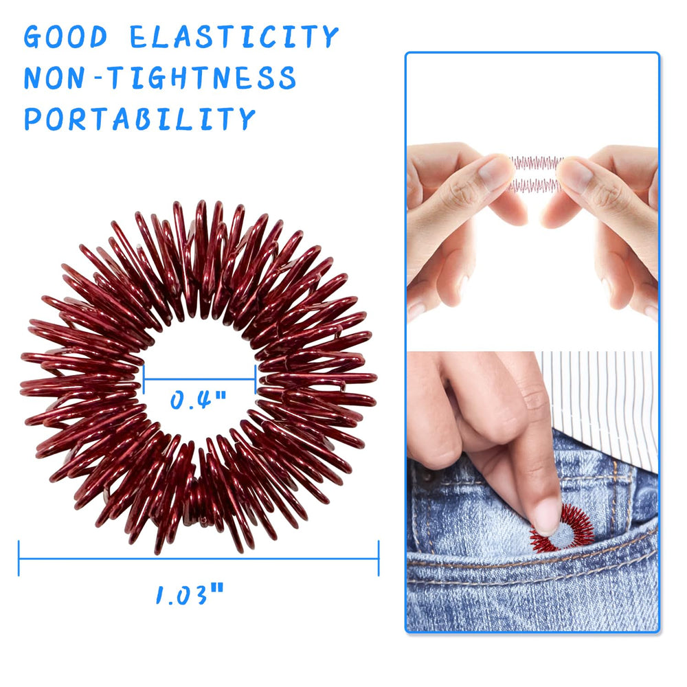 Ortarco portable fidget rings fit easily in pockets
