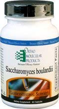 Ortho Molecular Saccharomyces boulardii capsules bottle supports gut balance during antibiotics