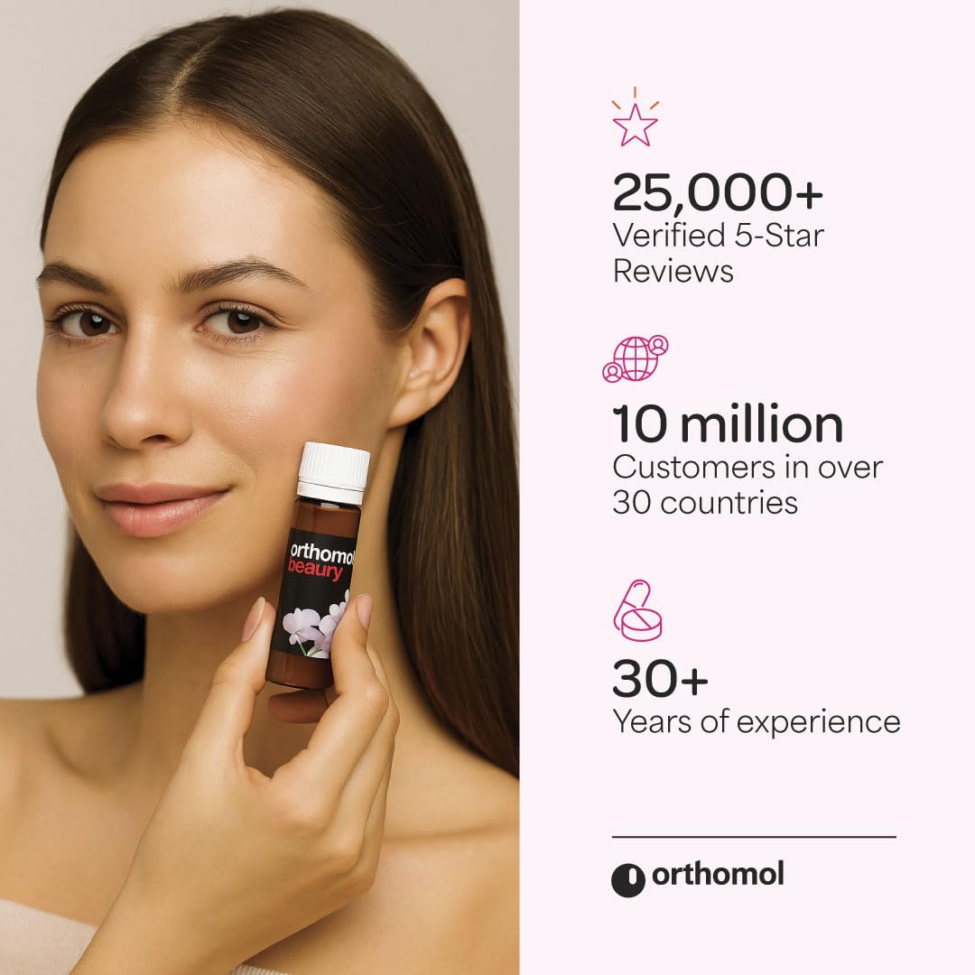 Orthomol Beauty Vial daily-dose concept for easy routine integration.