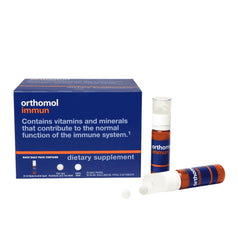 Orthomol Immun daily pack front, convenient daily immune support in one dose.