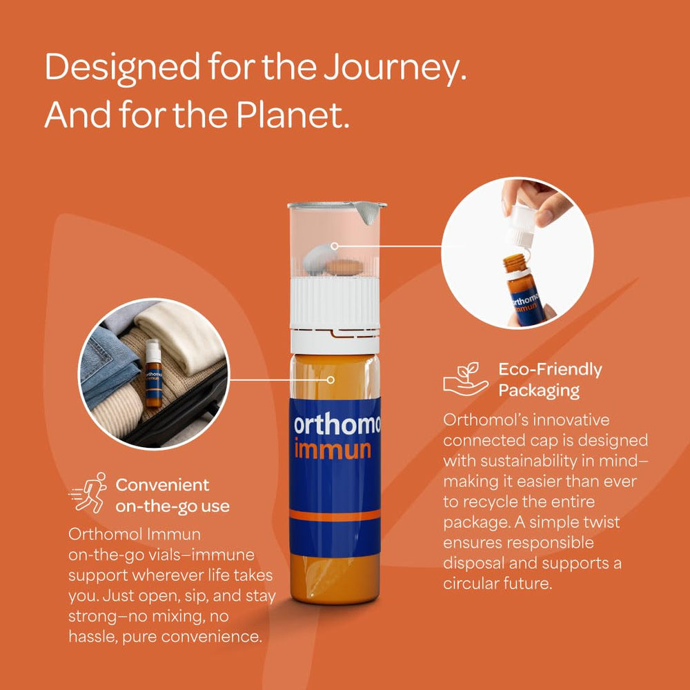 Orthomol Immun made in Germany label, trusted supplement craftsmanship.