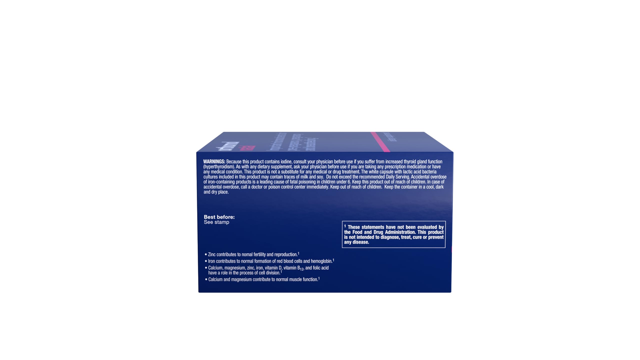 Orthomol Natal probiotic culture image indicating gut-friendly bacteria component.