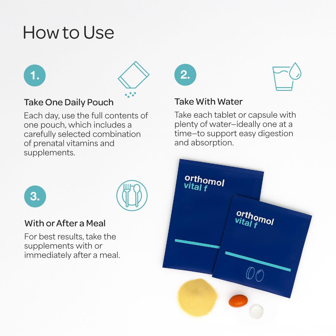 Orthomol Vital F sachet and tablets for a simple daily routine