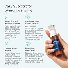 Orthomol Vital F omega-3 caplets support balanced nourishment.