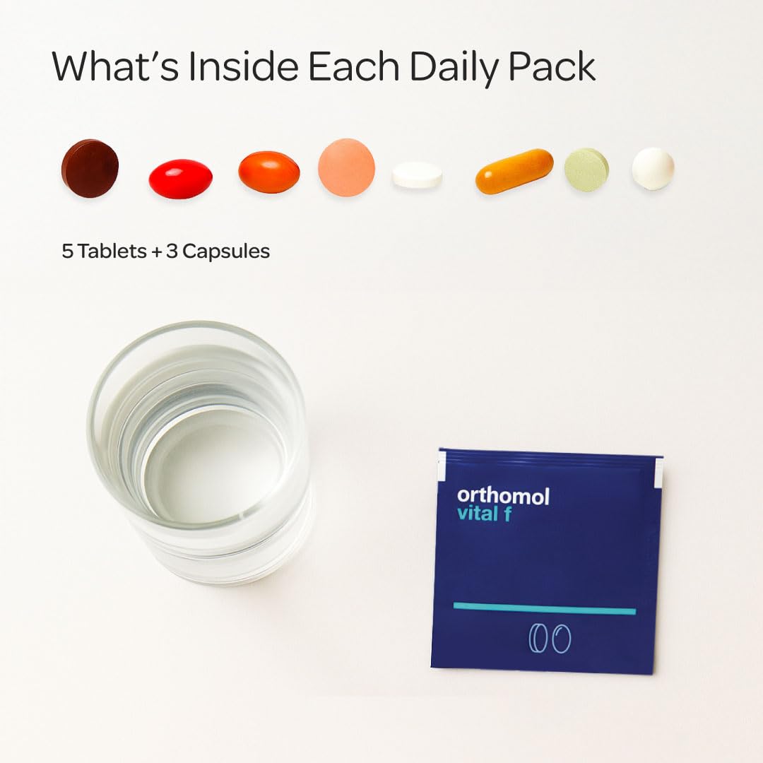 Orthomol Vital F women's formulation designed for daily vitality