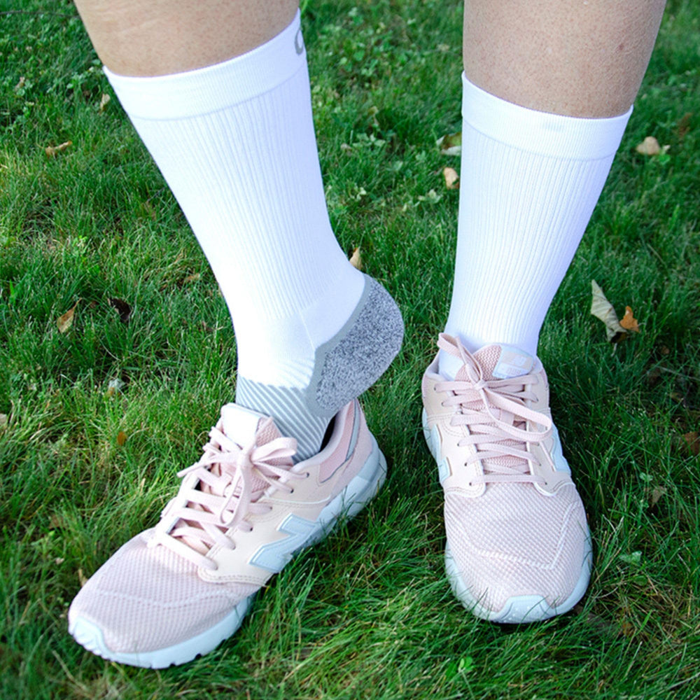OrthoSleeve Diabetic Care Socks, wide-fit closeup, extra stretch for swollen feet.