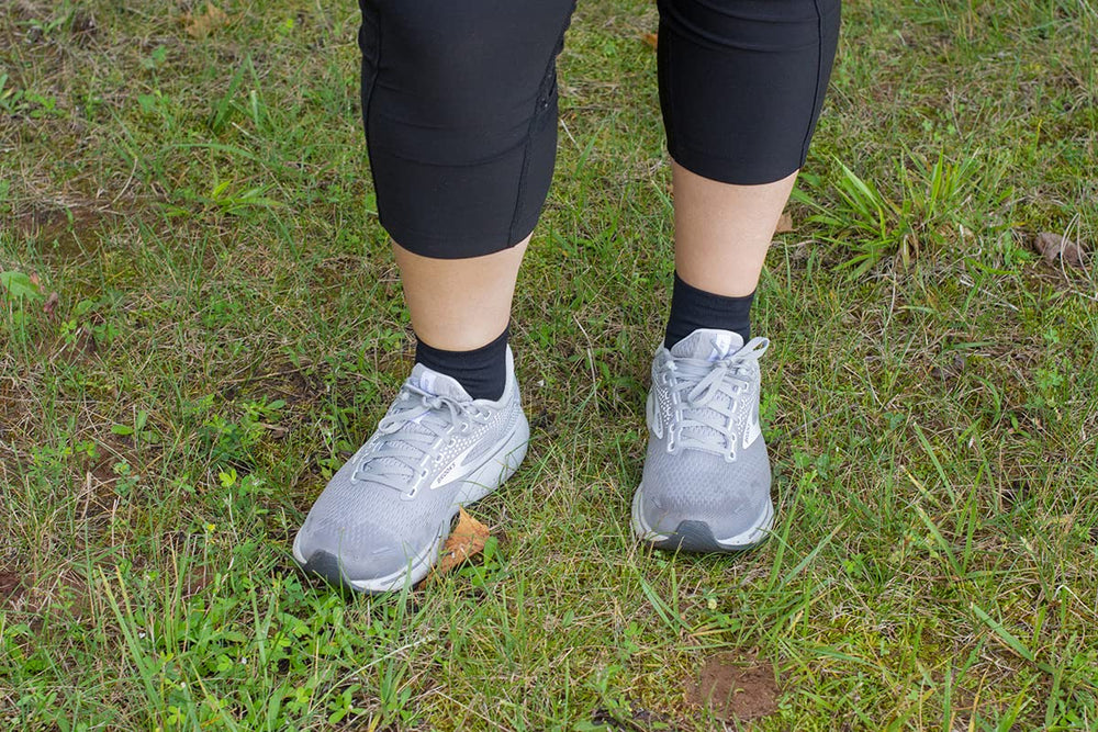 OrthoSleeve Diabetic Socks anatomically designed for right and left feet.