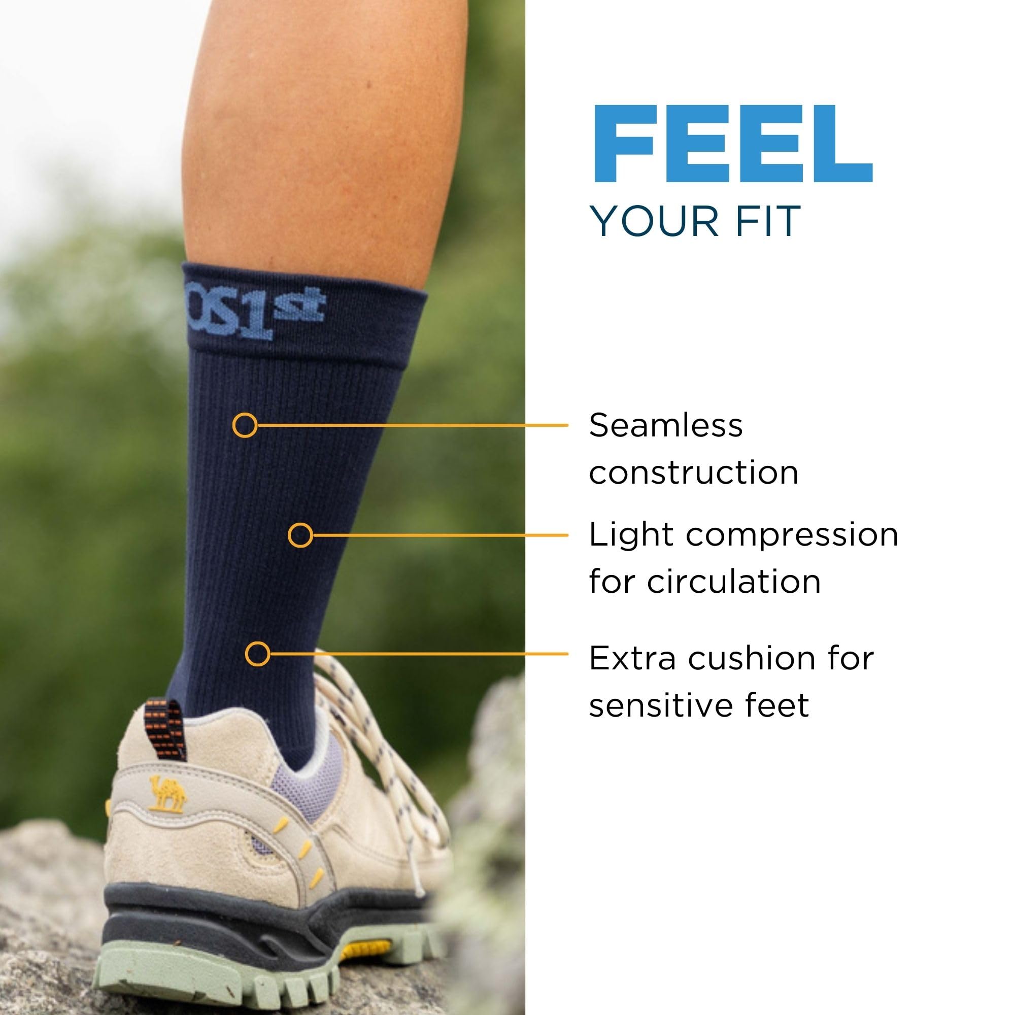 Fabric detail of bamboo-fiber OrthoSleeve diabetic sock