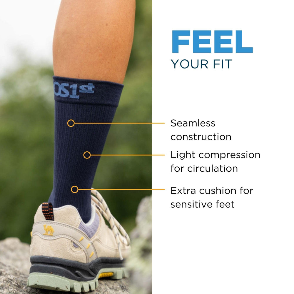 Fabric detail of bamboo-fiber OrthoSleeve diabetic sock