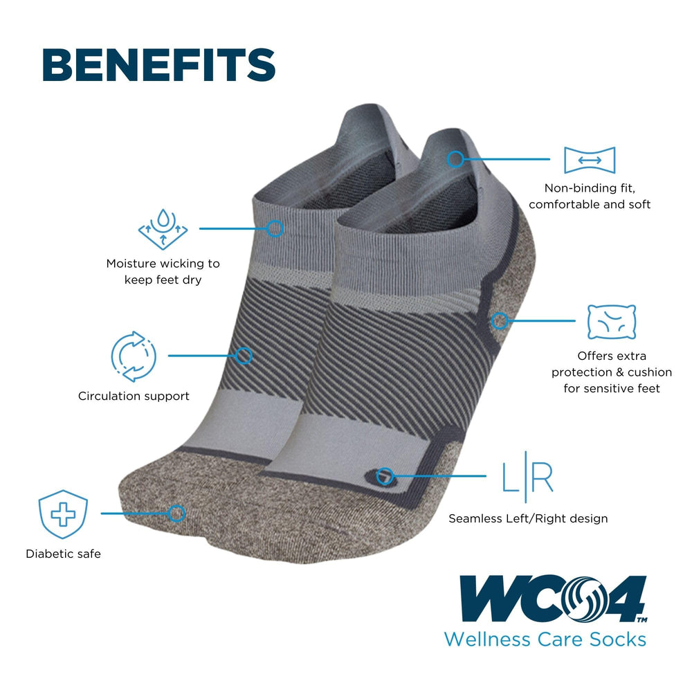 Diabetic socks with contoured padding providing targeted cushioning where needed