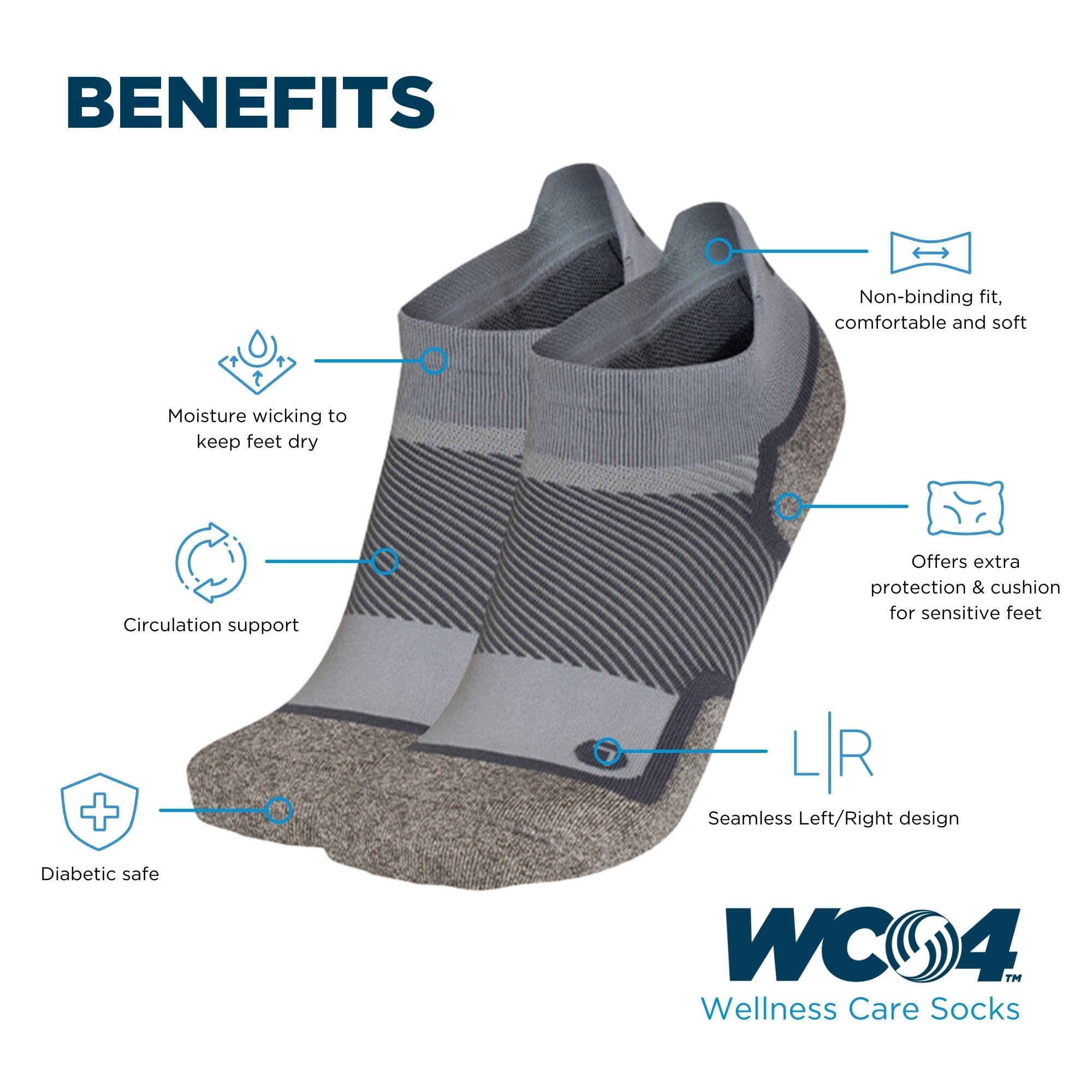 OrthoSleeve Diabetic Socks breathable fabric keeps feet dry during activity