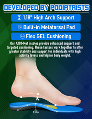Orthostride all-day comfort with PU foam and breathable fabric.