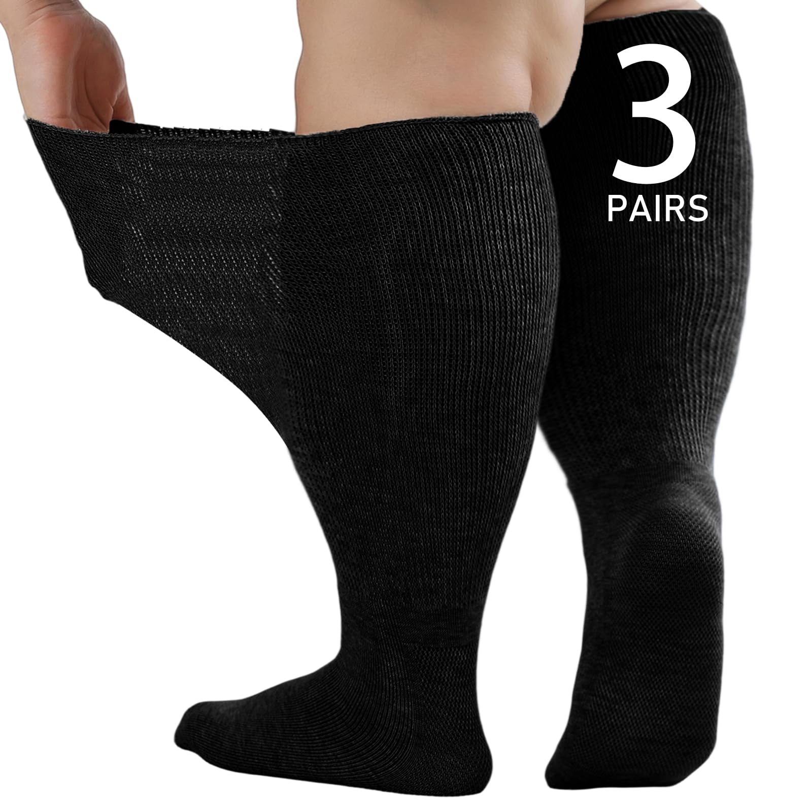 Orthostride wide diabetic socks for swollen feet offer gentle stretch and all-day comfort.