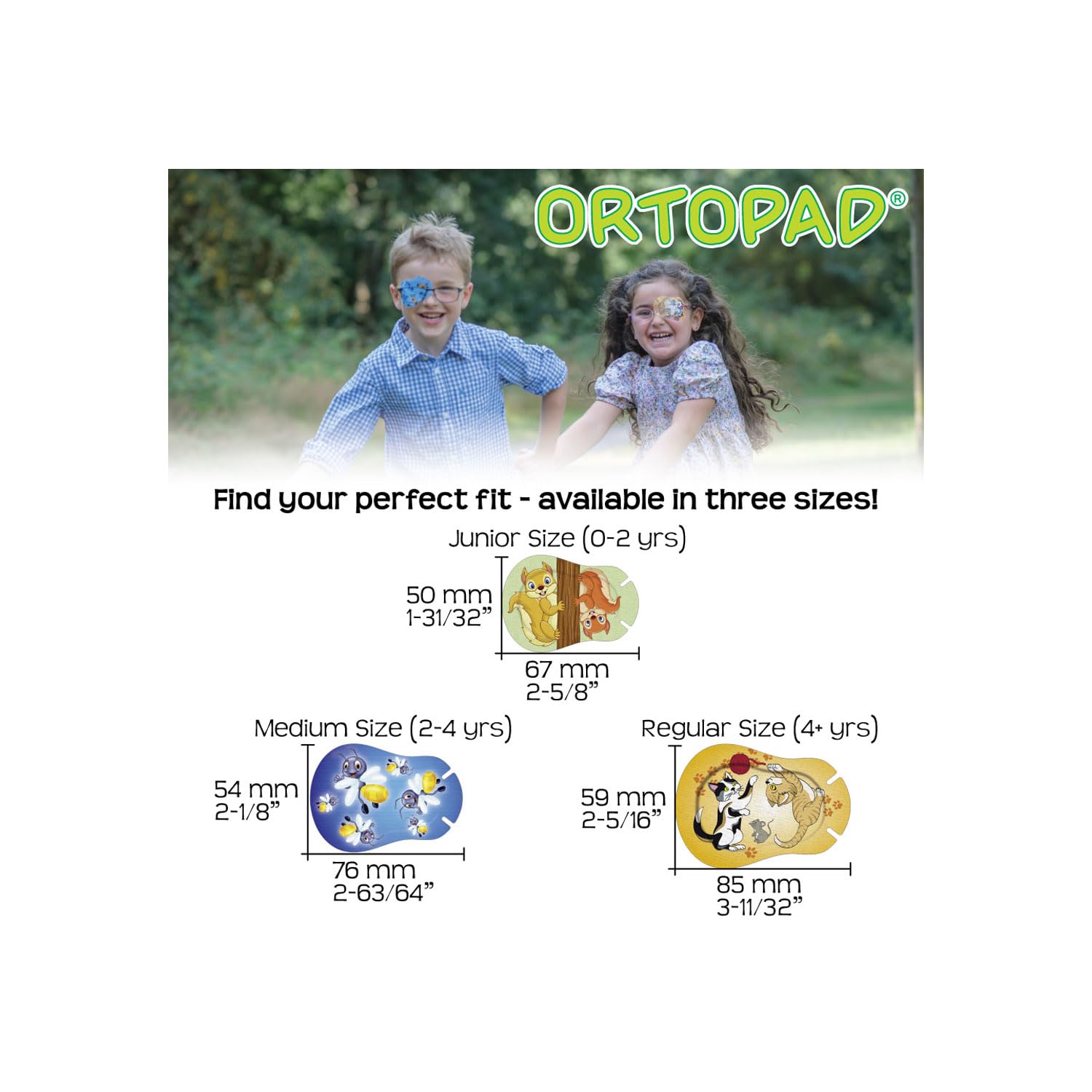 Ortopad packaging showing Italian-made quality for eye patches