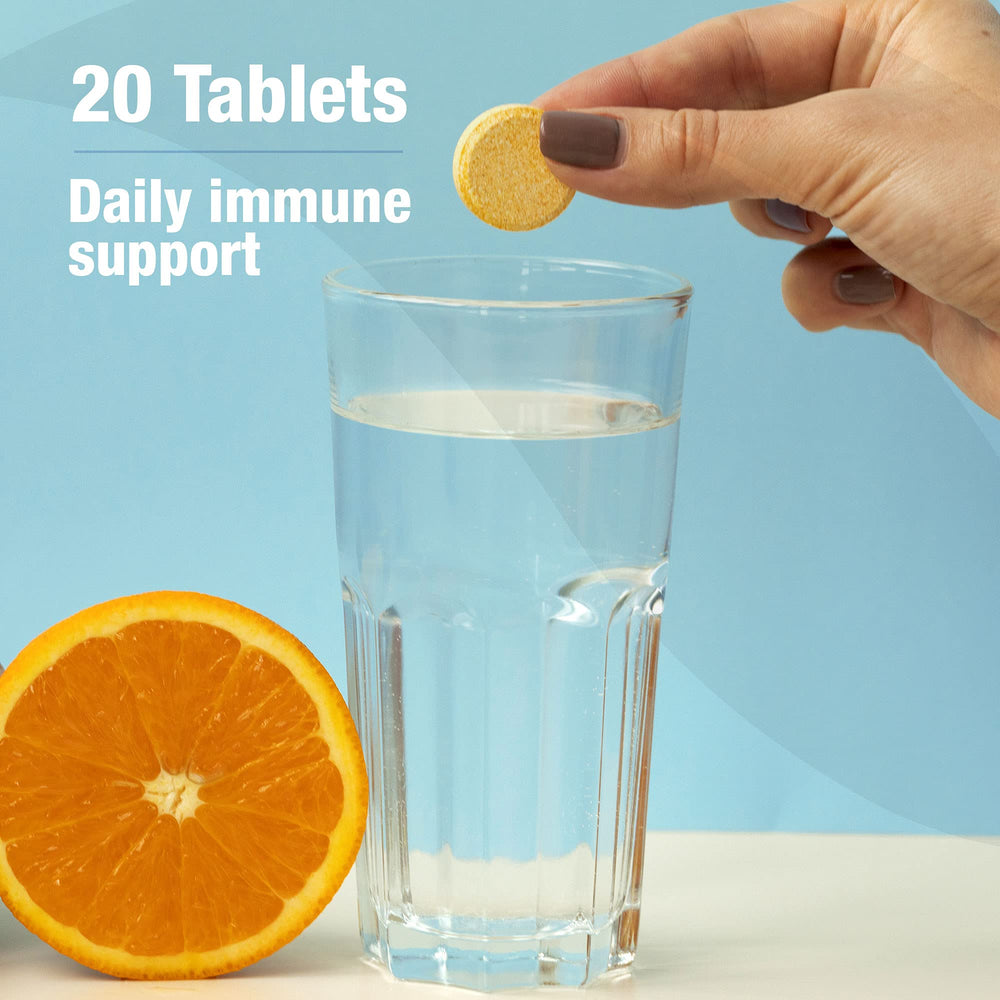 ORZAX Vitamina C 1000 mg disolución rápida en agua.